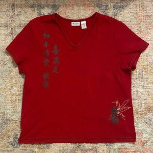 Units V-Neck T-Shirt with Stretch